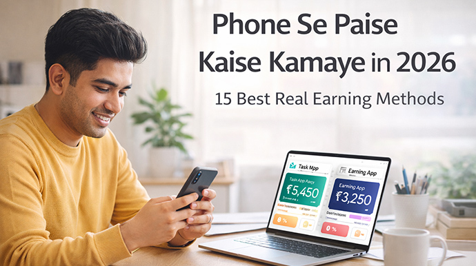 Phone Se Paise Kaise Kamaye in 2026 – 15 Best Real Earning Methods
